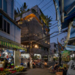 Ảnh Căn nhà 6 tầng đẹp lung linh giữa phố chợ đông đúc Sài Gòn