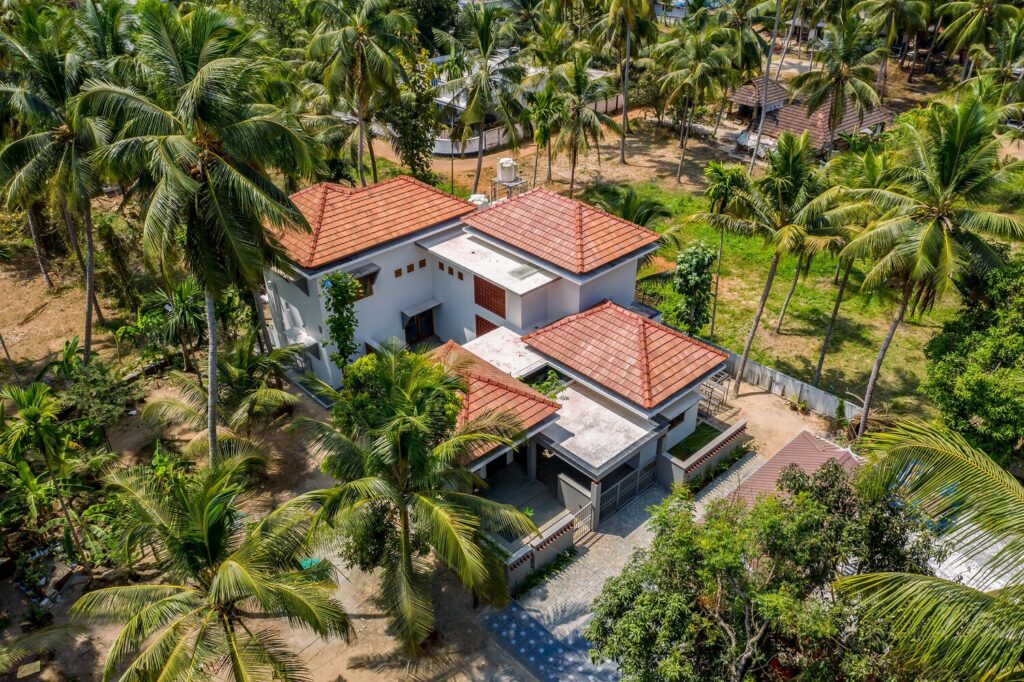 Ngôi nhà mái ngói bình yên giữa vườn dừa xanh mát - Ảnh 2